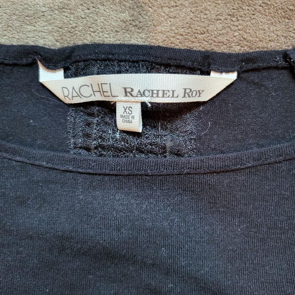 Rachel Roy Top Womens Size XS Black - Picture 4 of 7